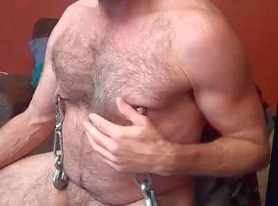 muscle gay pig nipple